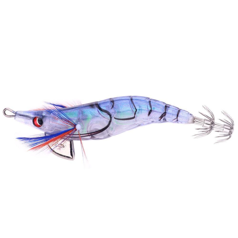Noctilucent Artificial Squid Hook Jigs 10cm 12g Spinnerbait Sea Fishing