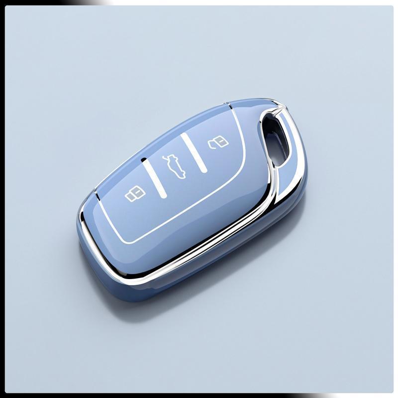 MG 5 Key Case 180 Youth Fashion Luxury Edition 1.5T: Trendy Full-Coverage Protective Shell with Buckle Chain.