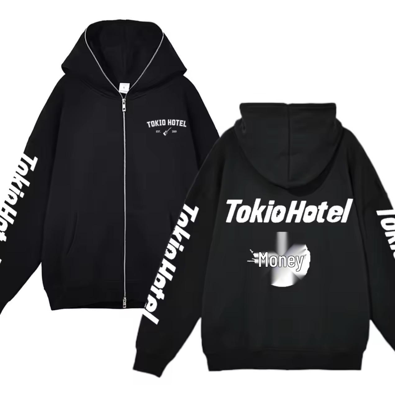 Tokio Hotel Билл Каулитц Рок-группа Y2K Худи на молнии Large