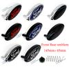BBAA3 Ford ABS 145mm Car Front Head Hood Bonnet Logo Rear Ford Blue Badge For Mondeo Focus Fusion MK2 MK4 F150 F250 Car Emblem