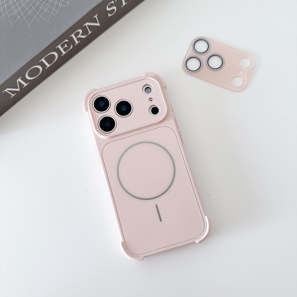 For Magsafe Magnetic Shockproof Silicone Bumper Phone Case For iPhone 17 Air 16 15 14 13 12 Pro Max Matte Hard PC Back Cover