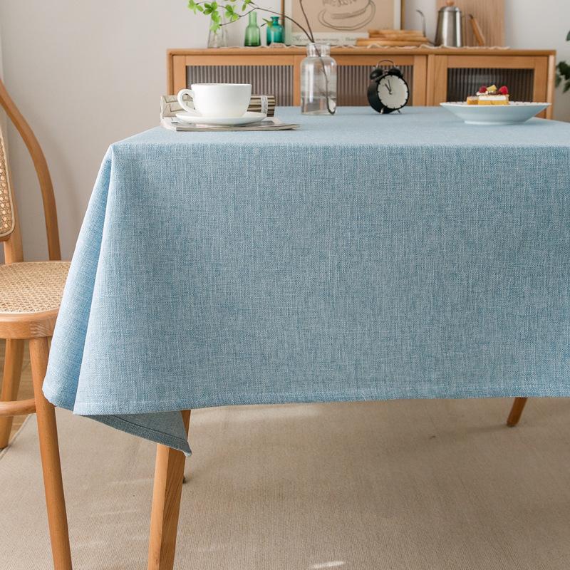 Wasserdichte Rechteckige Tischdecke, Bauernhaus-Tischdecke, Einlaufschutz, Weich und Knitterarm, Dekorative Stoff-Tischdecke