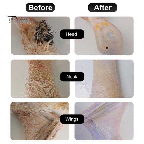 Electric Poultry Plucker Handheld Chicken Feather Plucker Compact Rechargeable Poultry Plucker with Automatic Short Hair Removal for Chicken Duck