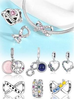 Romantic Heart Rabbit Eternal Love Copper Plated For Charms Copper Plated Original Bracelet For Jewelry Making