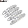 Side Door Handle Cover Trim For Ford Fiesta 2009 2010 2011 ABS Chrome Car Decoration Molding Overlay Exterior Accessories