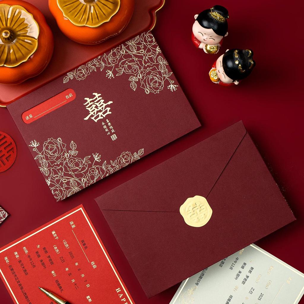Elegant High-End Wedding Invitation & Thank You Card Set