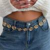 Ingemark Trend Geometric Spiral Belly Chain Women Sexy Bikini Conch Waist Chain Jeans Metal Belt Body Summer Jewelry Accessories