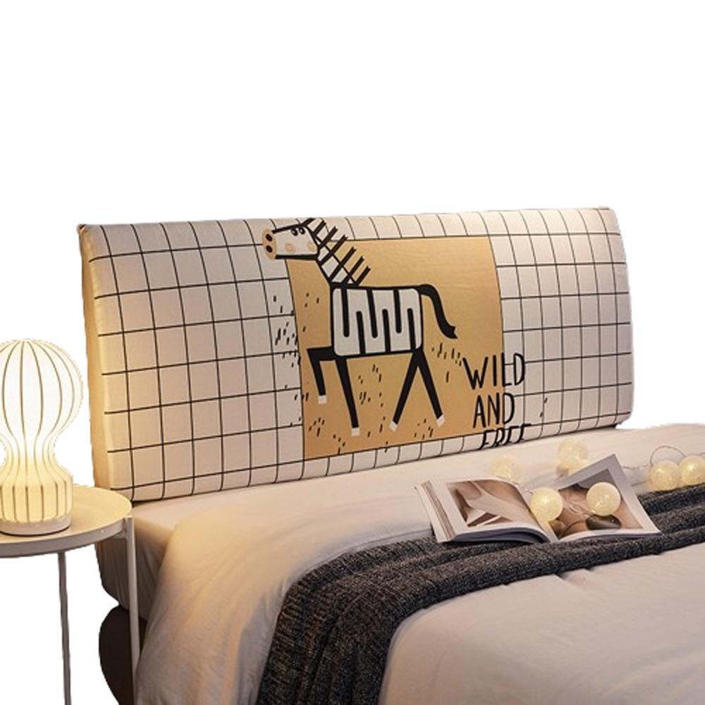 All-inclusive Headboard Cover Elastic Bedside Cover Washable Protective Cover  Home Room Decor