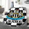 Custom Name "Juventus Crest Badge" Blanket for Couch & Bed, Plush Cozy Fuzzy Blanket Super Soft & Warm Blankets for Fall and Winter. 0908275