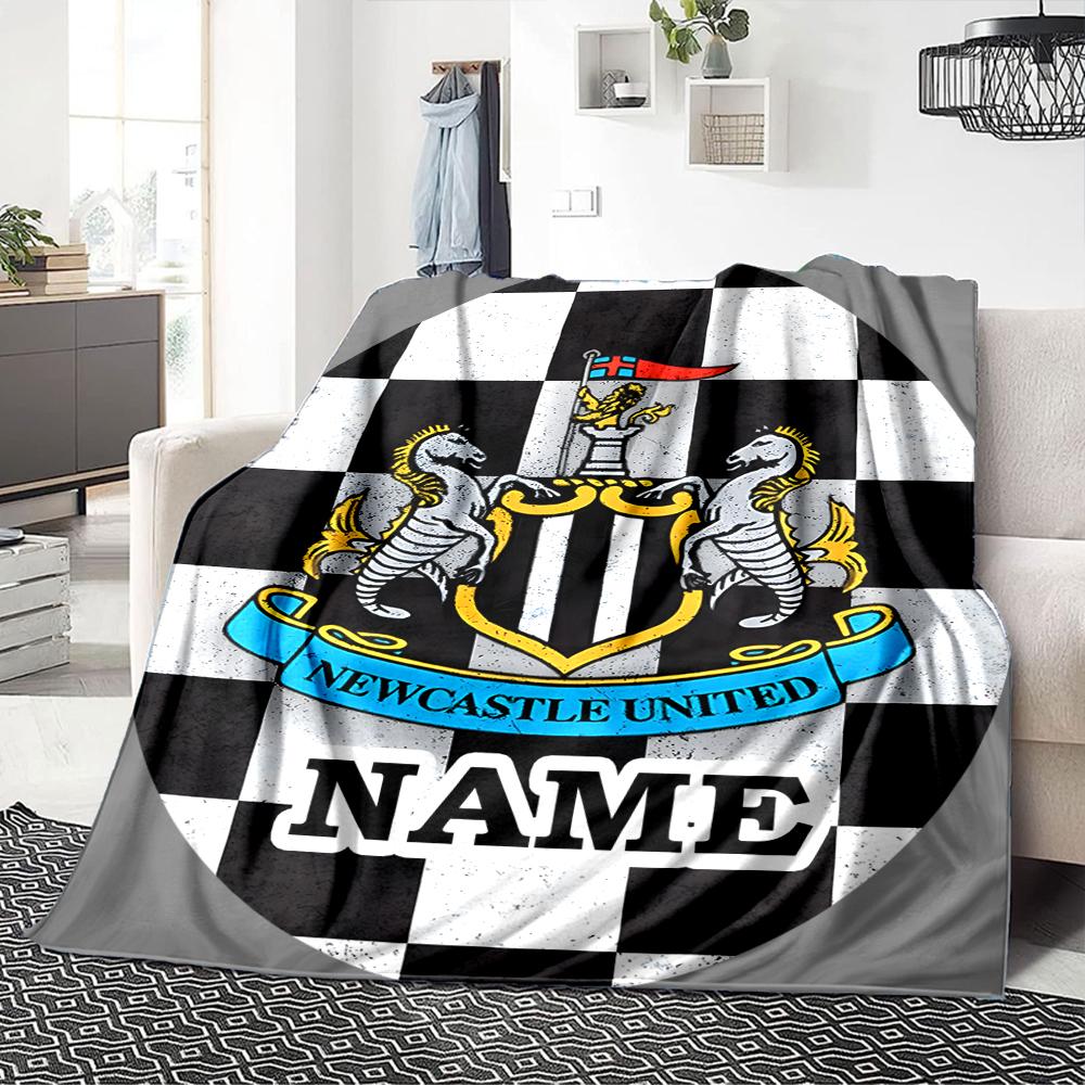 Custom Name "Juventus Crest Badge" Blanket for Couch & Bed, Plush Cozy Fuzzy Blanket Super Soft & Warm Blankets for Fall and Winter. 0908275