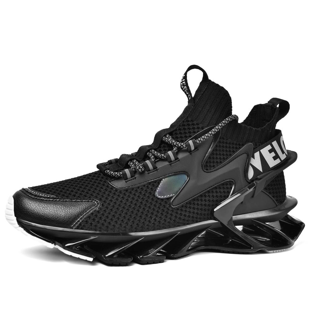 Men's Fashion Blade Shoes Mesh Outdoor Sports Shoes Breathable Running Sneakers Trendy Training Shoes