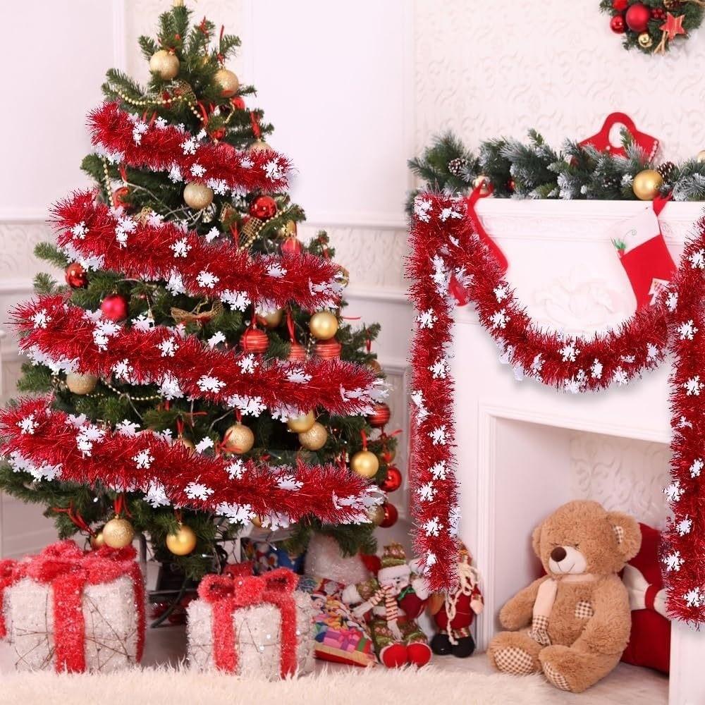Red Xmas Tree Decoration PVC Wire Ceiling Hanging Decoration for Christmas Tree Decoration