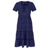 Women's Fashion Summer Spring Floral Print Short Sleeve Square Collar High Waist Casual Dresses