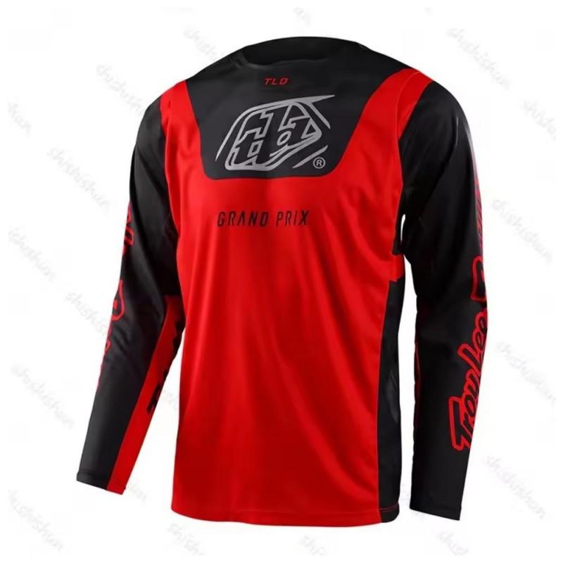 Mens Motocross Jersey BMX Mountain Bike Cycling Shirt Quick Dry Sports Top