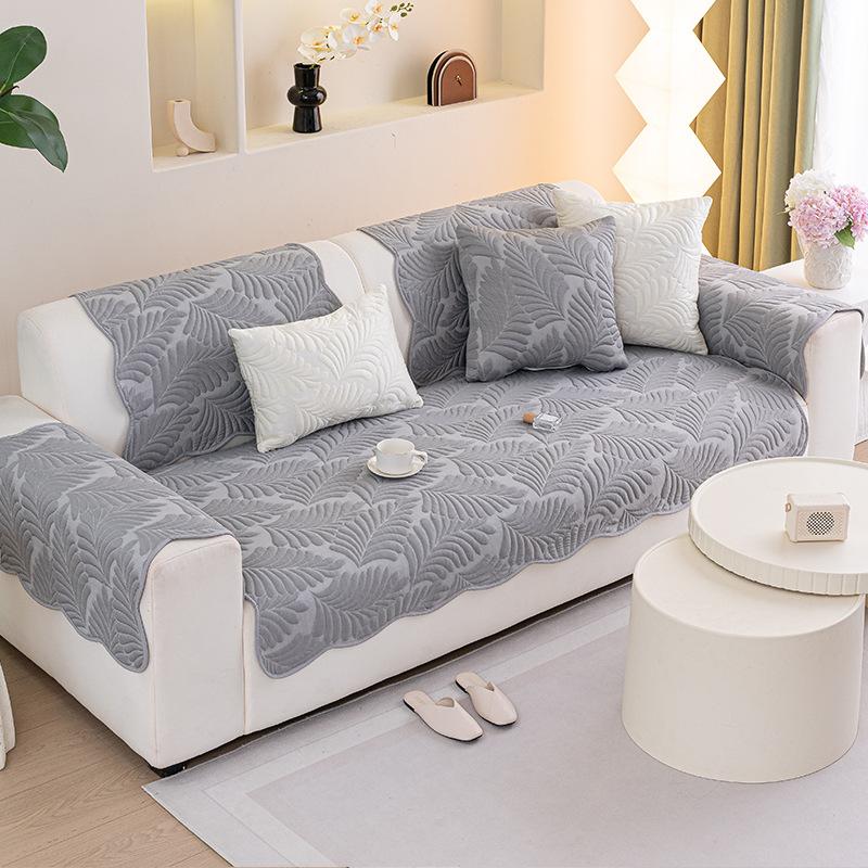

Ice Silk Sofa Cushion Leather Light Luxury Summer Mat Seat Cushion Simple Modern Non-Slip Cover Cloth Leather Sofa Cover 70*70cm