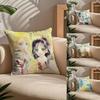 Anime H-Honey L-Lemon Soda Pillow Case Comfort Sofa Bed Silky Elegant Invisible Zipper Custom Decorative Cushion Cover