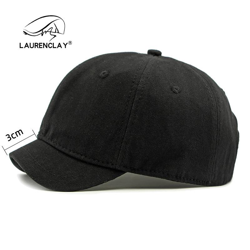 3Cm ultra-short brim hat men's soft top cap outdoor sun protection visor simple light board baseball cap women's tide