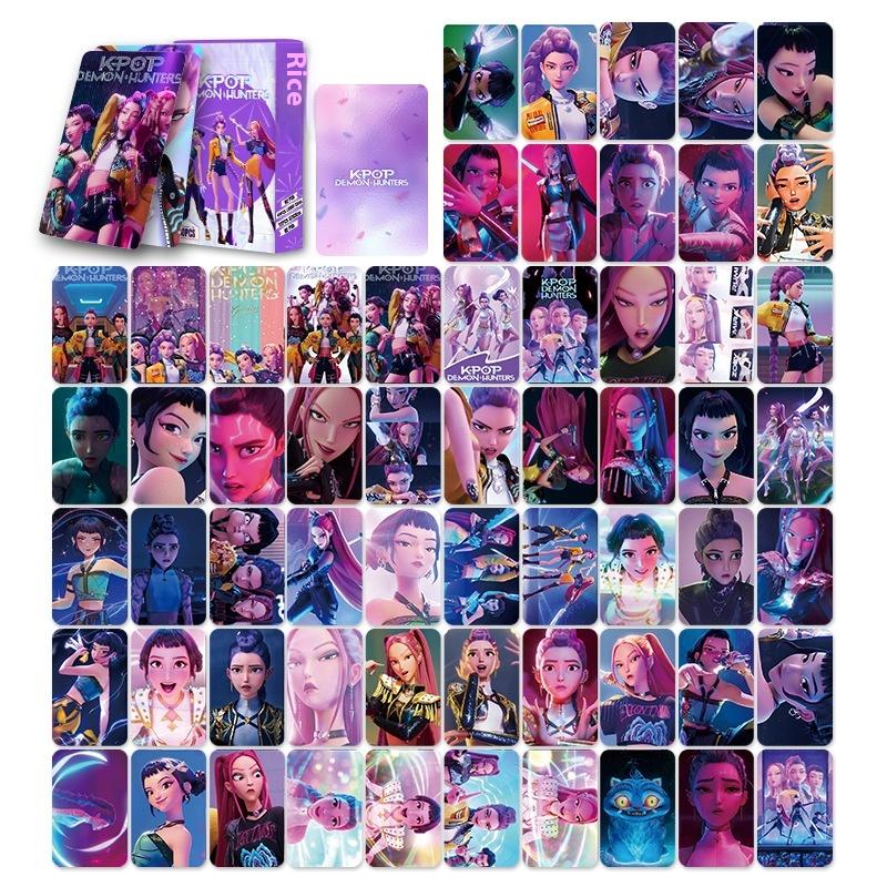 Anime Cartoon Kpop Demon Hunters Cards Kids Party Cosplay Game Card Collection Photos Perimeter Children Gifts