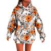Women's Fashion Casual Halloween Print Long Sleeve Hoodie