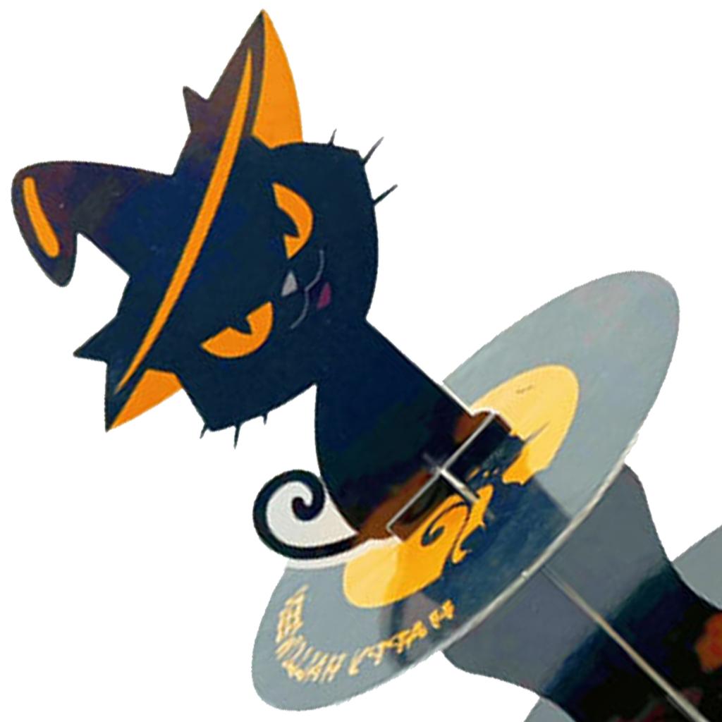 Halloween Themed Multi Tier Paper Dessert Stand For Spooky Party Tabletop Decoration And Sweet Treats Display