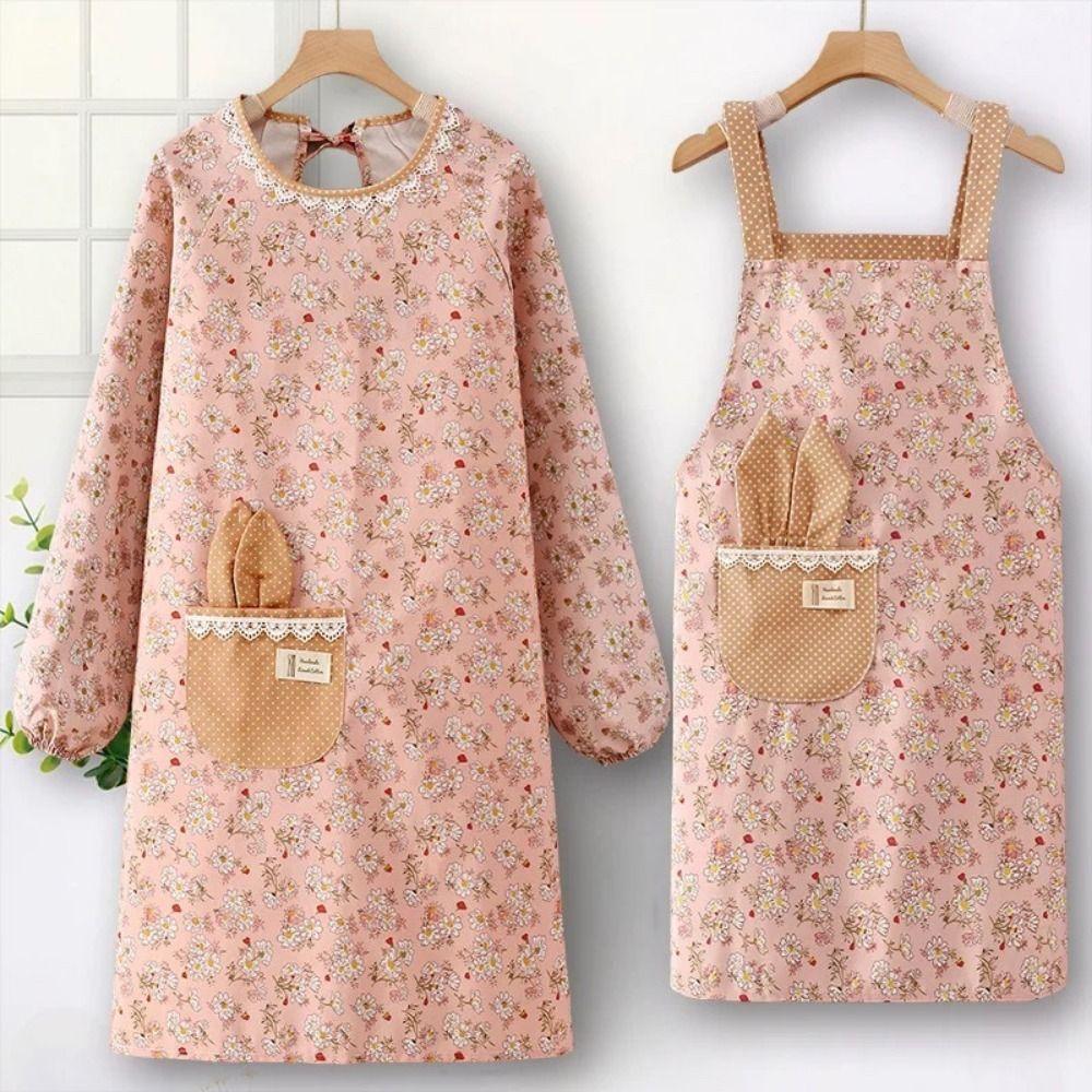 Breathable Kitchen Cooking Apron Protective Suspender Work Dress Cleaning Apron  Home Kitchen
