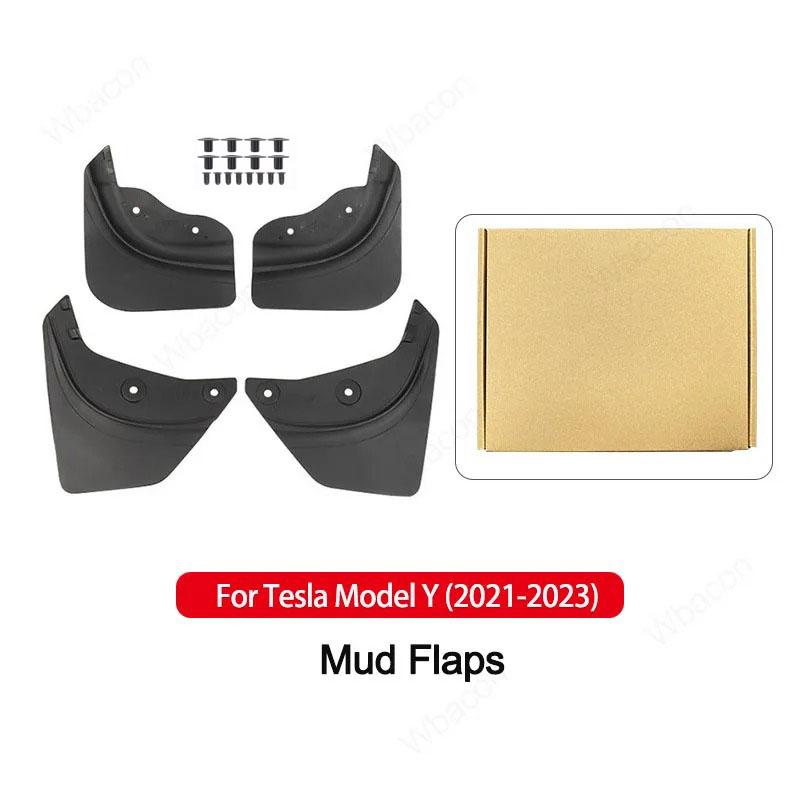 Soft Mud Flaps For Tesla Model Y 3 Highland Accessories TPE Mudguards Original Design Fender Anti-Snow Anti-Sand Guard Protector