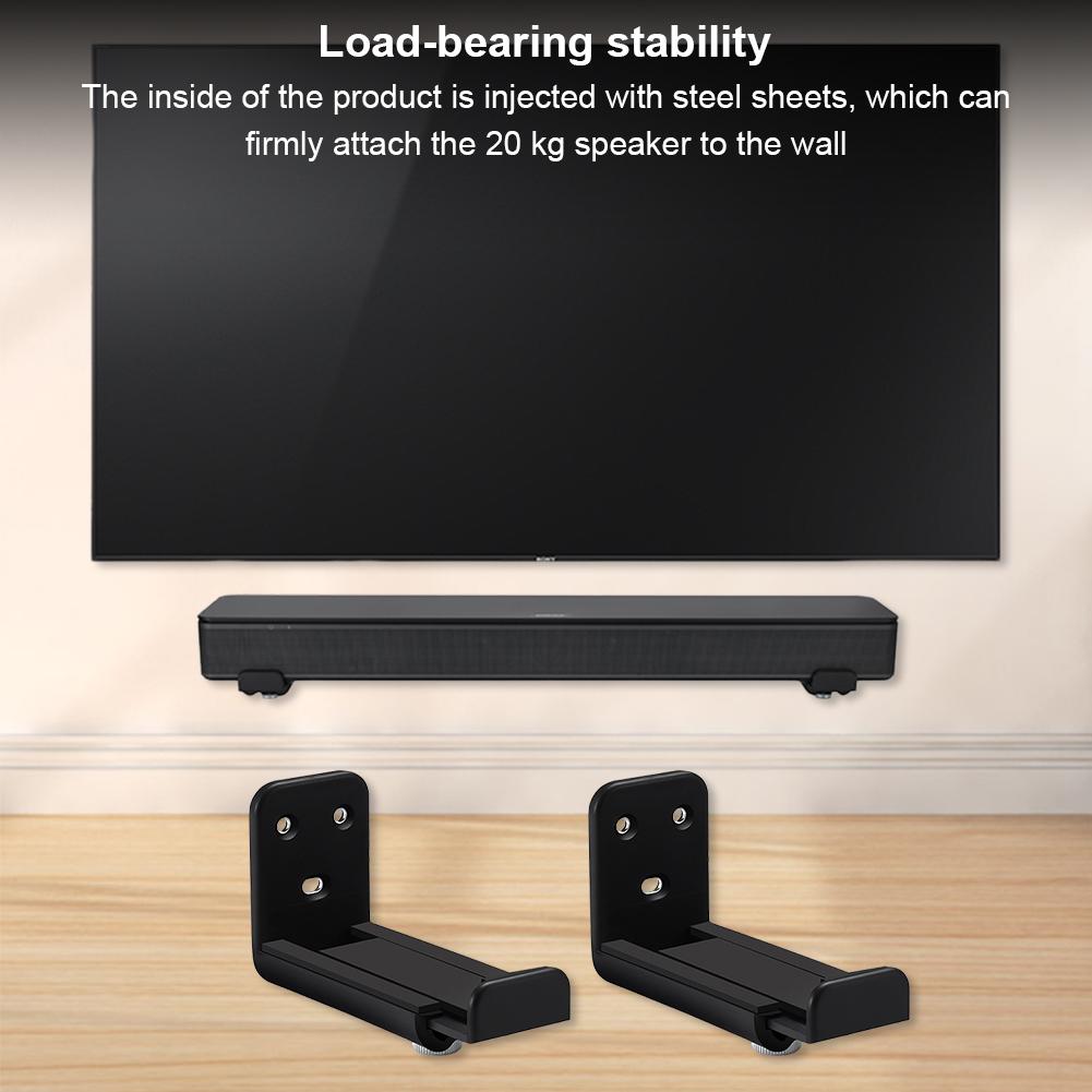 Soundbar Wall Mount Bracket Universal Soundbar Speaker Wall Holder Drywall Sound Bar Wall Bracket for Samsung Vizio LG for Bose