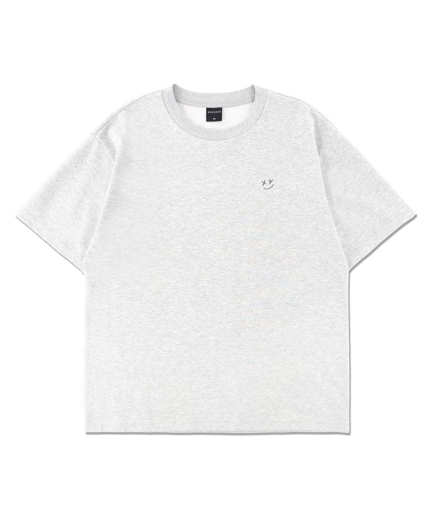 Eonoideu Smile Logo Short Sleeve T-Shirt Lq7Tu436_Light Grey