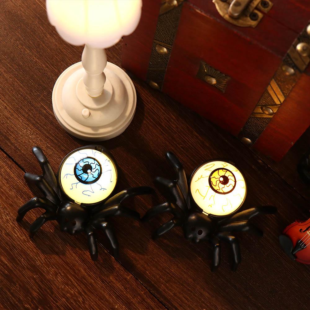 Interesting Halloween Spider Light Burst Eyes Halloween Lamp Glowing LED Night Light  Haunted House