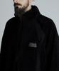 Schott B.S.FLEECE JACKET Black Sheepskin Fleece Jacket, Men's, XL, 011, Black, 782-4252022