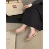 Retro square head single shoes women's bow Mary Jane shoes flat soft sister small leather shoes fairy wind ladyshoes