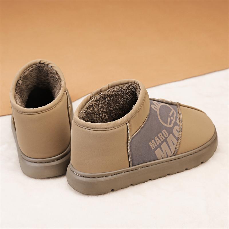 

Зимние ботинки для мужчин. Толстая подошва. Унисекс. Мужская обувь. Мягкая и удобная. Нескользящая. Износостойкая. Добавить бархатную цветную печать. 44 верблюд