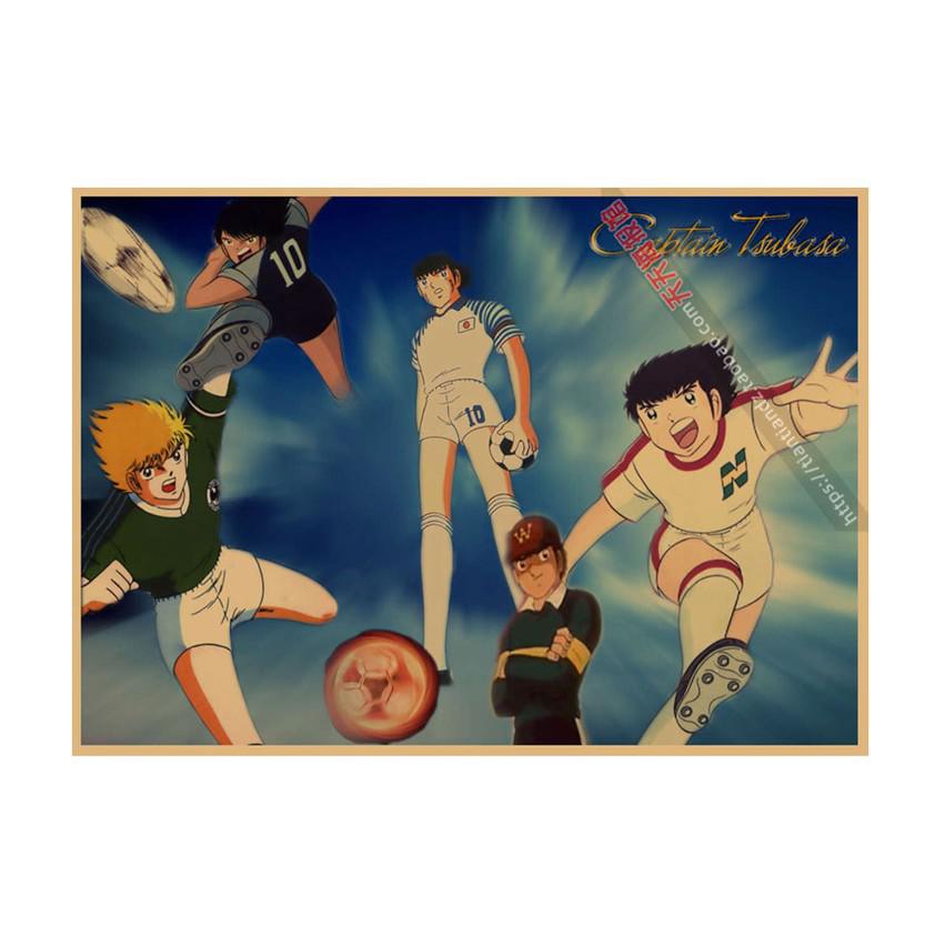 

Captain Tsubasa Anime Poster - Sky High Dormitory Decor, Children s Room Wall Art, Kraft Paper Mural 29.7X42cm (A3 size)