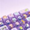 Creative 26 Keys Keyboard Stress Relief Toy Cute Cartoon Fidget Keychain Backpack Pendant for All Ages