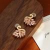 Elegant Hollow Swan Stud Earrings - Trendy Classic Ear Jewelry