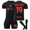 (24#(130-140)) 2025 Kids Soccer Uniform LAMINE YAMAL 19 Football Kit Jersey