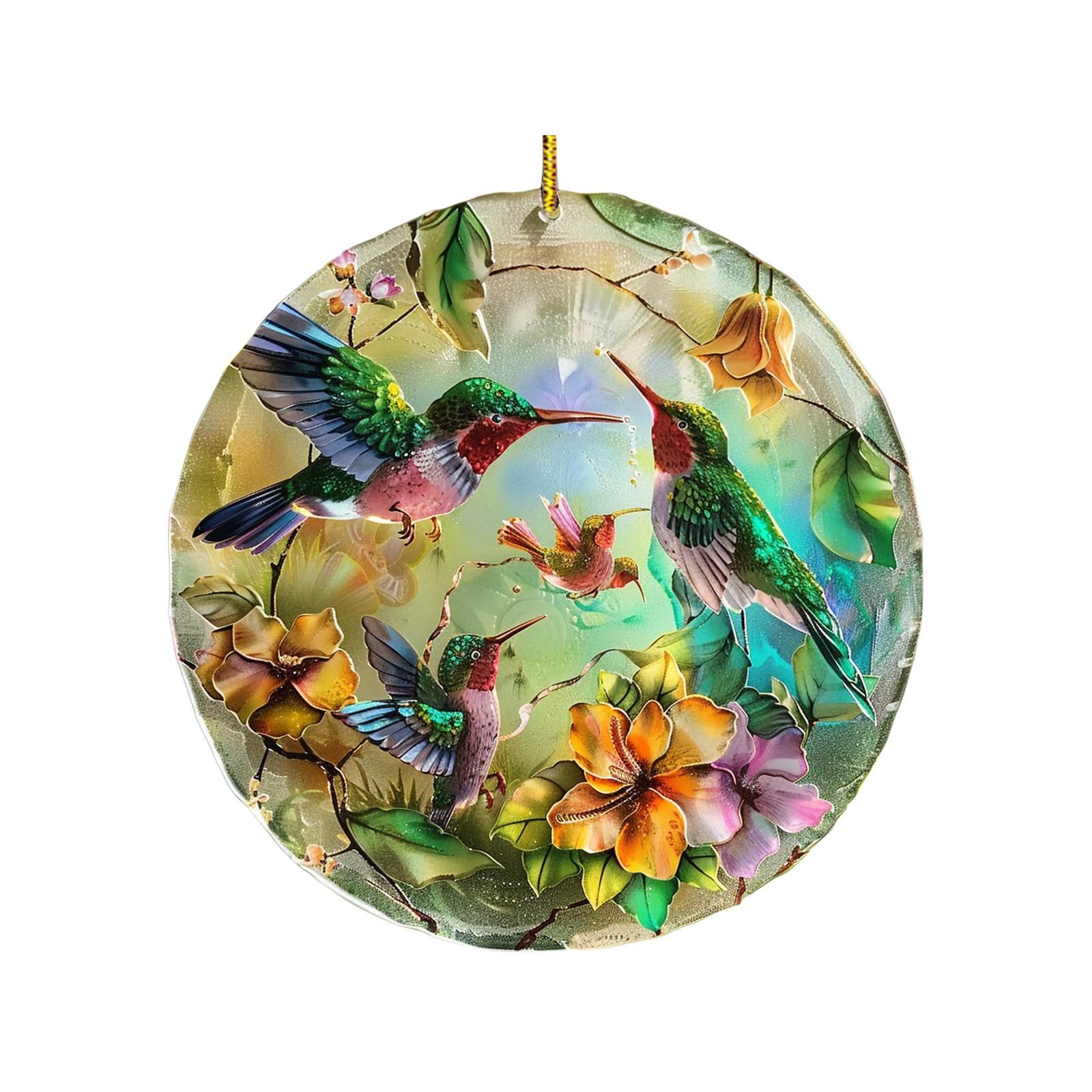 

Пляжный закат Suncatcher Орнамент Акриловое украшение для окна, креативное освещение Craft Подвесной домашний декор Подвесной One Size