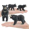 Adorable Asian Black Bear Figurine Crafted From High-quality Pvc Material