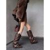 New boots pointed but knee boots loose high boots thick heel trouser tube boots