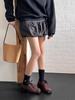 Autumn Retro Lace-Up Chunky Heel Square Toe Leather Shoes for Women