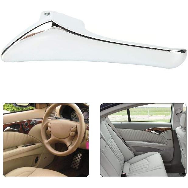 Aramox 2117660224 2117660124 Door Handle for -Benz W211 E-Class E320 E500 E63 AMG Chrome Car Interior Accessories (Left 2117660124)