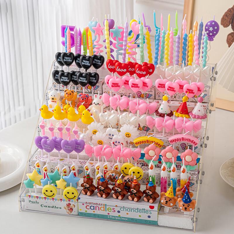 Cartoon Birthday Cake Decoration Candles Set