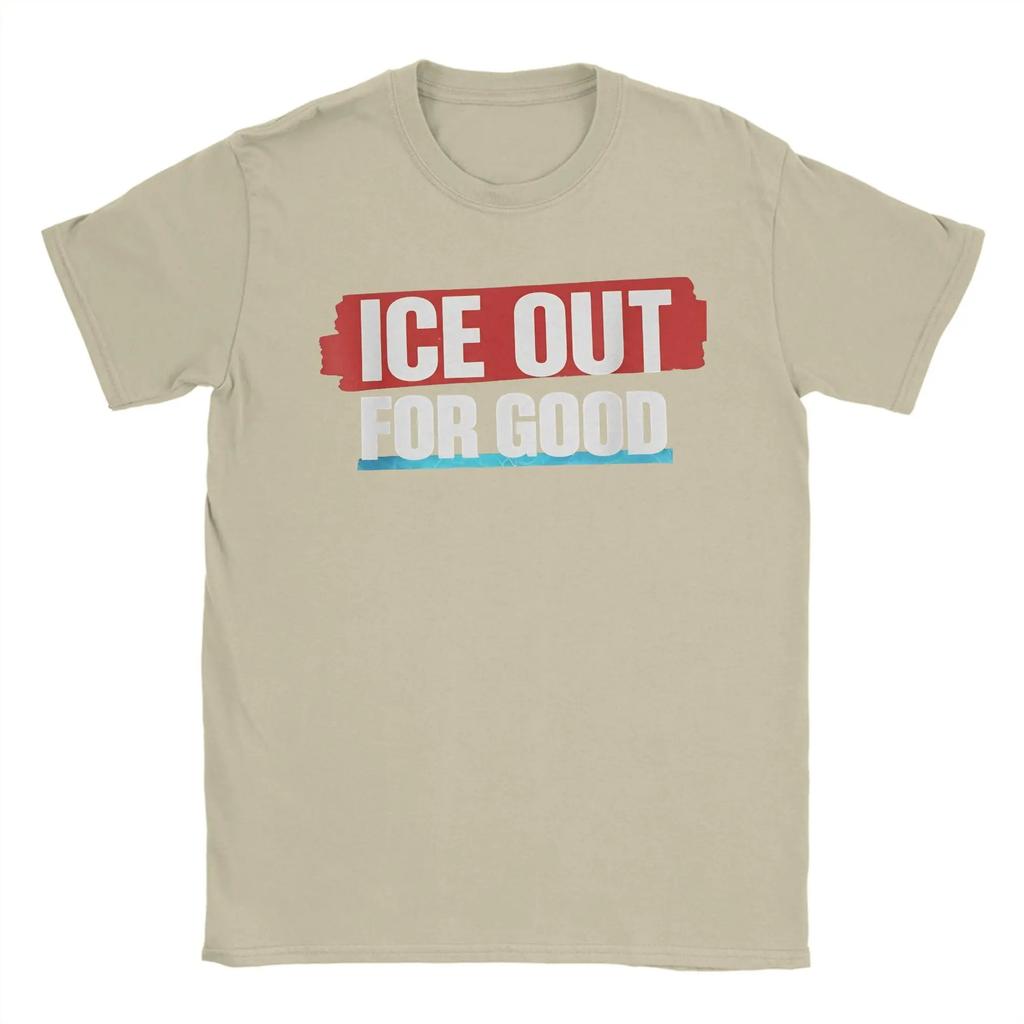 ICE Out Logo Printed TShirt Unisex Women And Men Comfortable Famous Fashion Cotton TShirt Apparel