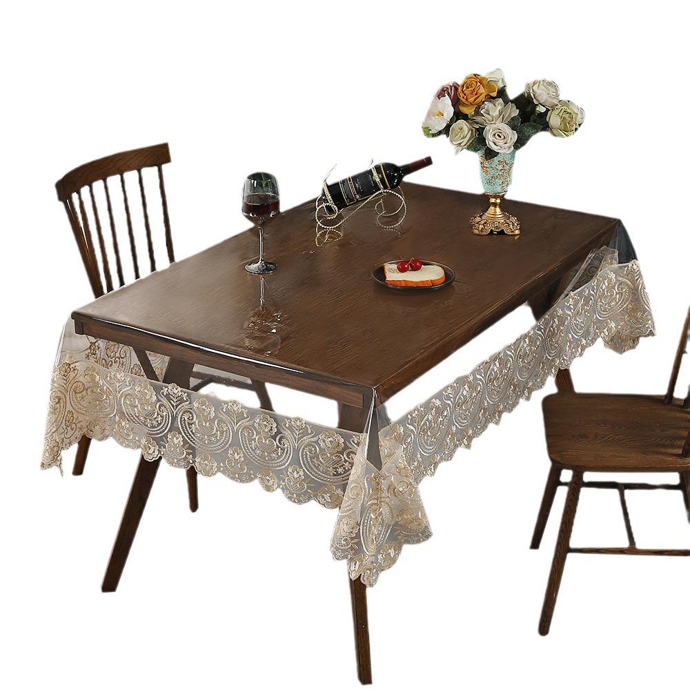 High-End PVC Tablecloth: Waterproof, Oil-Proof, Non-Slip, Wear-Resistant for Dining and Coffee Tables