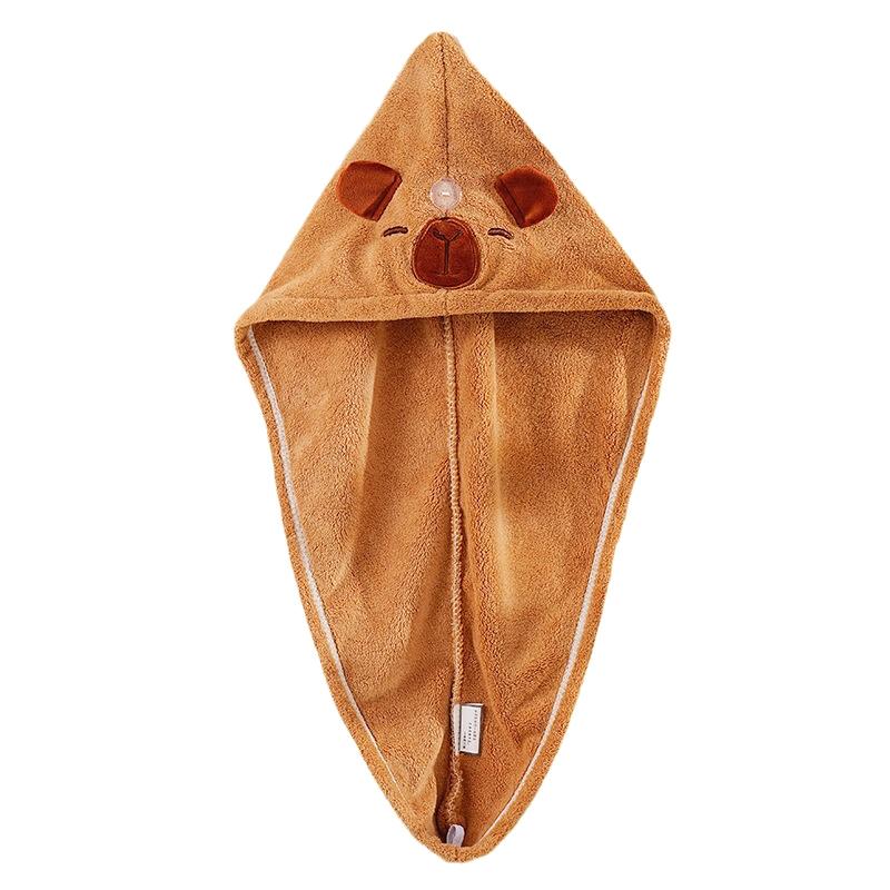 Capybara Hair Drying Hat Quick-dry Hair Towel Cap Water Guinea Pig Hat Bath Hat Towel Cap Super Absorption Hair Dry Cap
