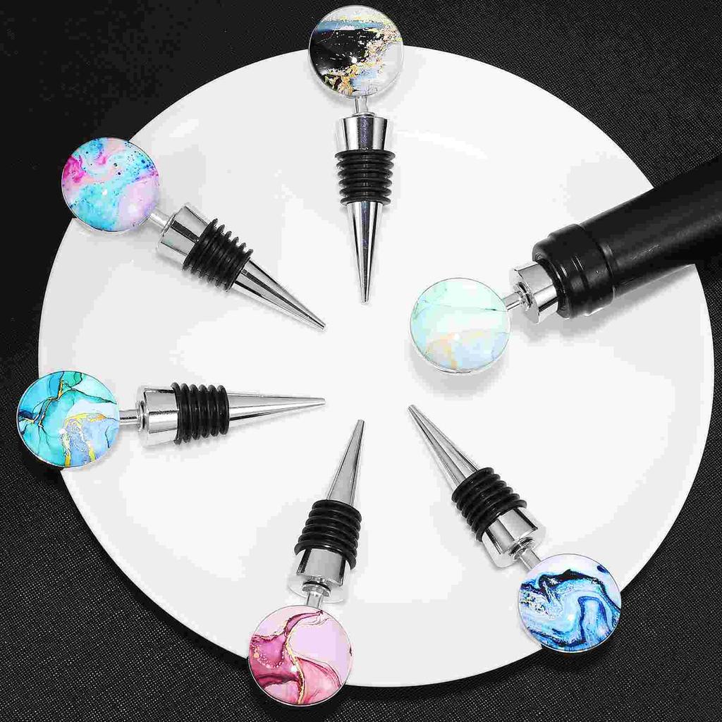 6 Pcs Sealing Plug Beverage Corks Alloy Stopper Stoppers Zinc