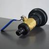 1Set 3Pc IBC water tank outlet valve nipple switch set G1 '' external threaded copper valve Plastic pacifier Garden watering