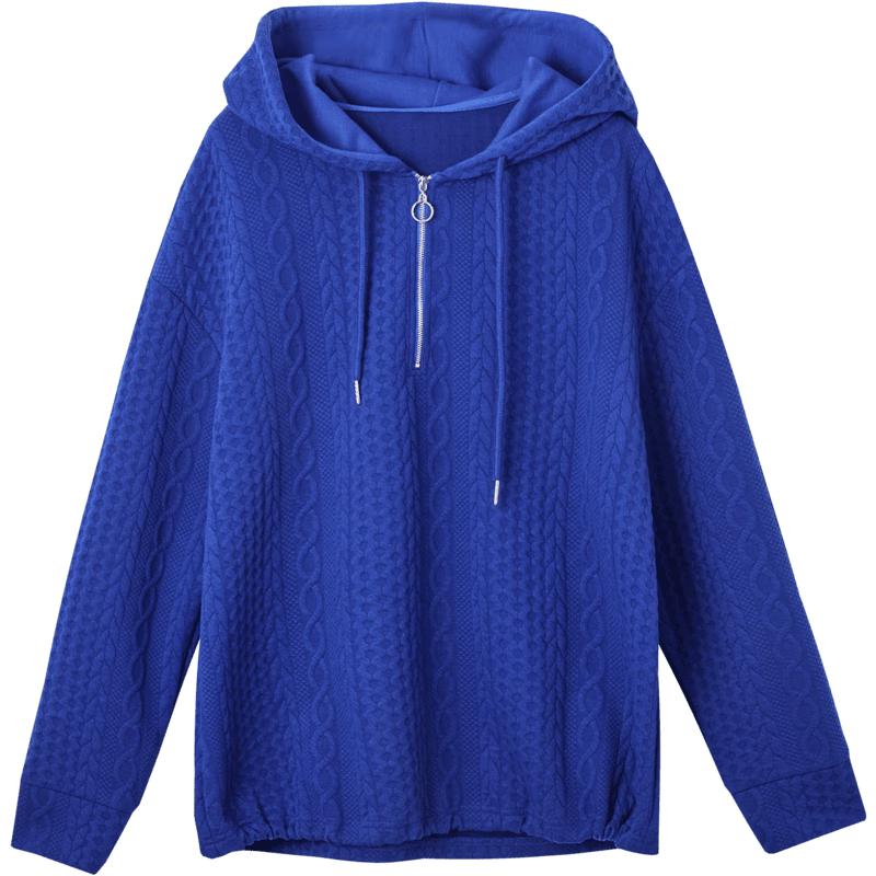 Женский худи DME с геометрическим 3D-плетением «косичка» L