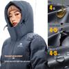 Camel Women's M35CAKI015 Hooded Mid-length Puffer Down Jacket