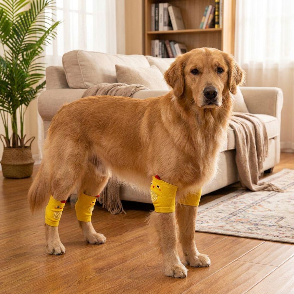Anti-dirty Pet Knee Pads Soft Dog Leg Warmer Puppy Leg Protector Dog Elbow Cover Front Rear Legs